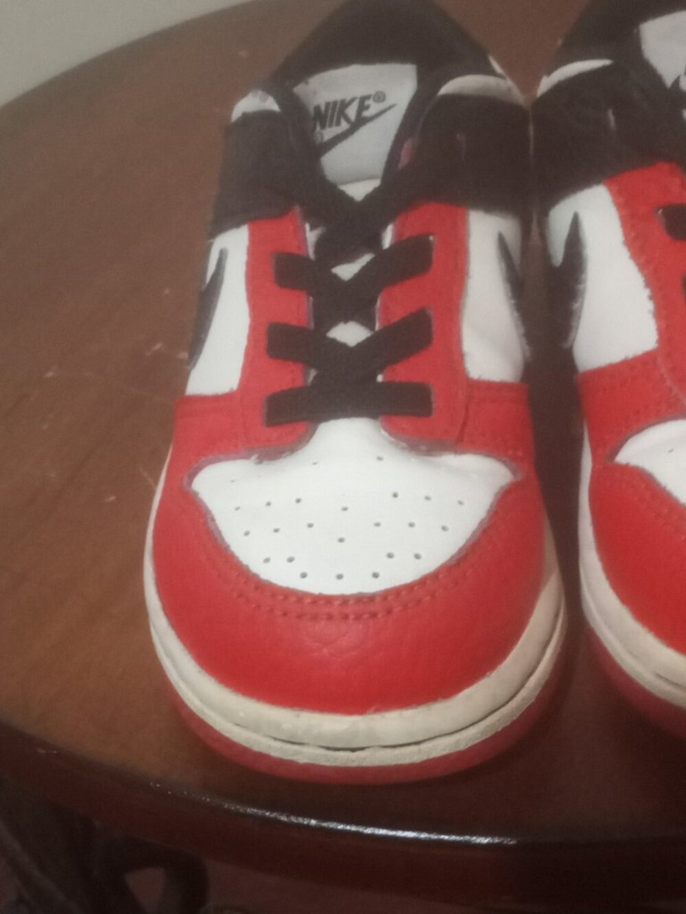 Nike Dunk Low EMB NBA 75th Anniversary Chicago (TD) 9C (DC9562-100) - Picture 7 of 13